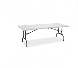Living Accents 29-1/4 H x 30 W x 72 L Rectangular Fold-in-Half Table