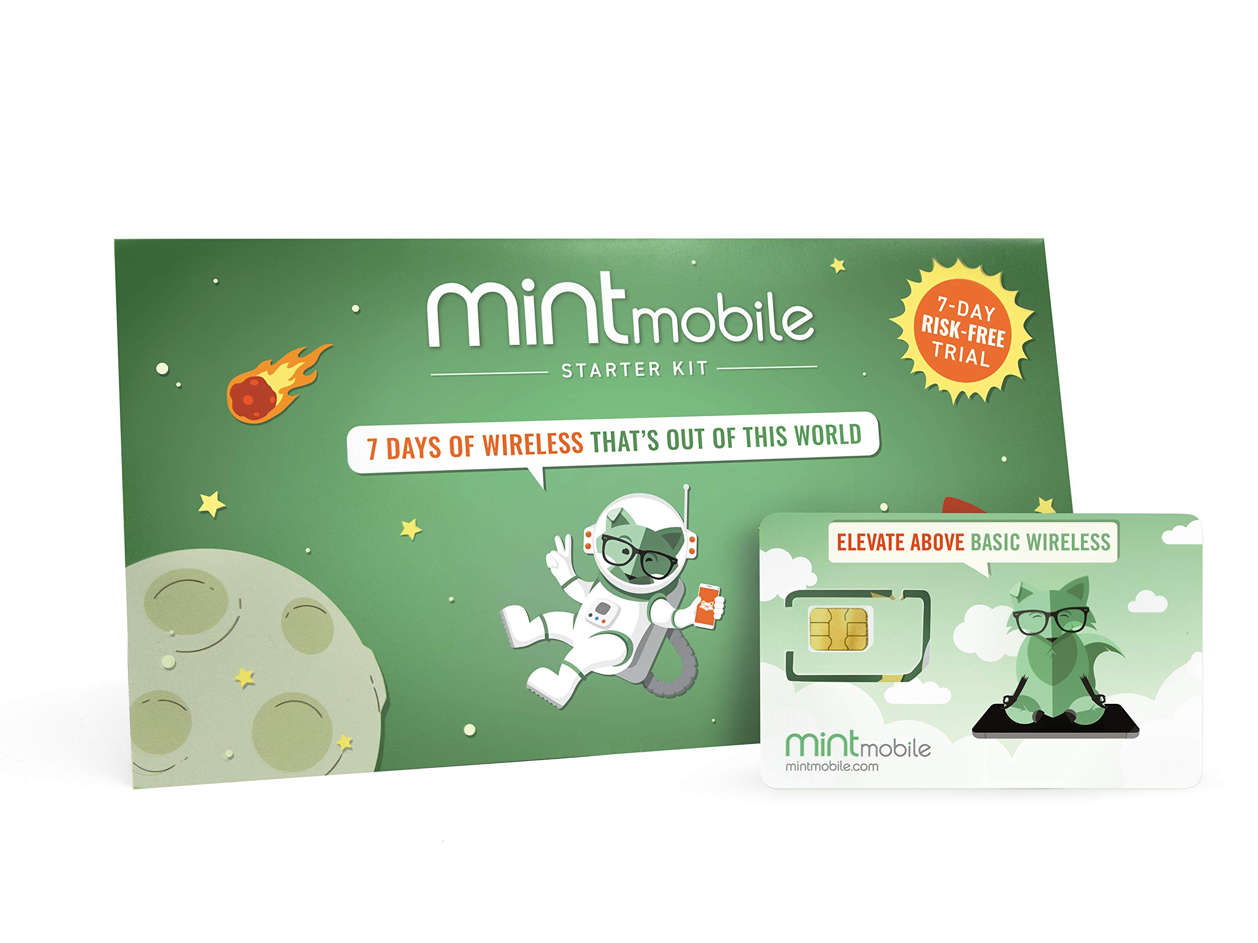 Mint Mobile Starter Kit 3in1 GSM SIM Card (2 pack) NamePromo