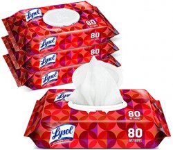 Lysol Handipack Disinfecting Wipes 320ct (4X80ct) Tropical Scent cleaning wipes antibacterial wipes sanitizing wipes cleaning supplies