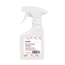 Solimo 91% Isopropyl Alcohol Spray Bottle 10oz