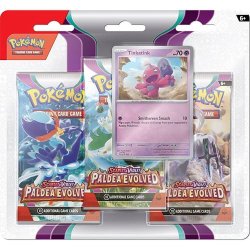 Pokémon TCG Paldea Evolved Three-Booster Blister Tinka