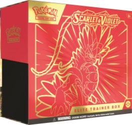 Pokemon TCG: Scarlet and Violet Elite Trainer Box - Koraidon Red (1 Full Art Promo Card, 9 Boosters and Premium Accessories)