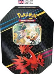Pokémon TCG: Crown Zenith Tin – Galarian Zapdos (1 Foil Card & 5 Booster Packs)