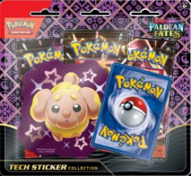Pokemon Trading Card Games SV4.5 Paldean Fates Tech Sticker Collection Fidough