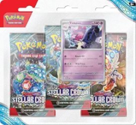 Pokémon TCG Stellar Crown Three-Booster Blister Tinkaton