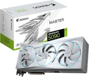 GIGABYTE AORUS GeForce RTX 5090 Master ICE 32G Graphics Card, WINDFORCE Cooling System, 32GB 512-bit GDDR7, GV-N5090AORUSM ICE-32GD Video Card