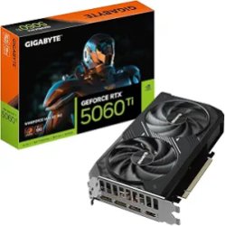 GIGABYTE WindForce GeForce RTX 5060 Ti 8GB GDDR7 PCI Express 5.0 x8 ATX Graphics Card GV-N506TWF2MAX OC-8GD