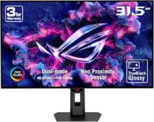 ASUS ROG Strix 32 inch Dual Mode UHD 4K 240Hz FHD 480Hz with AMD FreeSync Premium Pro & G-Sync Compatible 0.03ms HDR400 USB-C KVM OLED Gaming Computer Monitor with Height Adjustable, Swivel & Tilt Stand XG32UCWMG