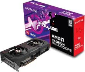 Sapphire 11354-01-20G Pulse AMD Radeon RX 9070 GRE Gaming OC Graphics Card with 12GB GDDR6, AMD RDNA 4