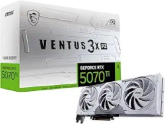 MSI GeForce RTX 5070 Ti 16G VENTUS 3X PZ OC Graphics Card, 16GB GDDR7, DPx3, HDMIx1, DLSS 4.5, Zero-Trace Power Path