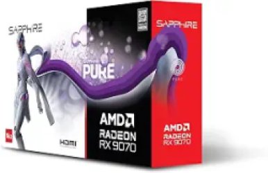 Sapphire Pure Radeon RX 9070 - Graphics card - Radeon RX 9070 - 16 GB GDDR6 - PCIe 5.0 x16 - 2 x DisplayPort, 2 x HDMI