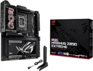 ASUS ROG MAXIMUS Z890 EXTREME Intel Z890 LGA 1851 E-ATX motherboard, Advanced AI PC-ready, 24+2+1+2 stages, DDR5, WiFi7, 2.5G/10G LAN, PCIe 5.0 M.2, Thunderbolt 5, USB Type-C, AI OC, 5” LCD Screen