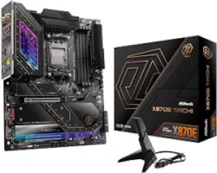ASRock X870E Taichi White AM5 AMD X870E EATX Motherboard - Wi-Fi 7, PCIe 5.0, USB4, DDR5 8200+ (OC), 10GbE LAN