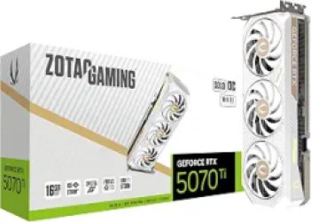 ZOTAC SOLID CORE OC White Edition GeForce RTX 5070 Ti 16GB GDDR7 PCI Express 5.0 x16 ATX Graphics Card RTX 5070 Ti SOLID CORE White Edition ZT-B50710Q2-10P