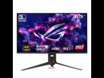 ASUS ROG Swift 32 inch UHD 4K 240Hz AMD FreeSync Premium Pro & G-Sync Compatible 0.03ms HDR500 USB-C GEN 3 OLED Gaming Computer Monitor with Height Adjustable, Swivel & Tilt Stand PG32UCDM3