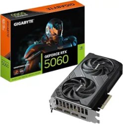 GIGABYTE WINDFORCE GeForce RTX 5060 8GB GDDR7 PCI Express 5.0 x8 ATX Graphics Card GV-N5060WF2MAX OC-8GD