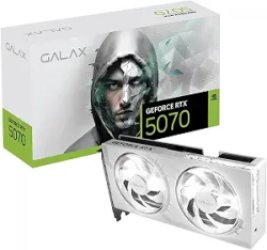 GALAX GeForce RTX 5070 1-Click OC White, Xtreme Tuner App Control, 12GB, GDDR7, 192-bit, DP 2.1b*3/HDMI 2.1b/DLSS 4/Gaming Graphics Card