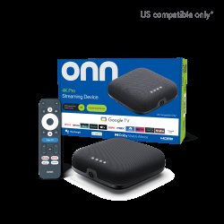 onn 4K Pro Streaming Device, Google TV with Gemini (NEW 2026 Model) - Ultra-Fast Streaming, Stunning 4K UHD, 32GB Storage, 3GB RAM, Dolby Vision & Atmos, Find My Remote with Backlight, Ethernet Port