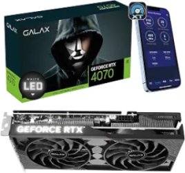GALAX GeForce RTX 4070 1-Click OC 2X, Xtreme Tuner App Control, 12GB, GDDR6X, 192-bit, DP*3/HDMI 2.1/DLSS 3/Gaming Graphics Card