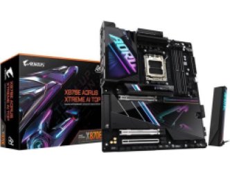 GIGABYTE X870E AORUS XTREME AI TOP AMD AM5 LGA 1718 Motherboard, E-ATX, DDR5, 4x M.2, PCIe 5.0, USB4, WIFI7, 10GbE LAN, EZ-Latch