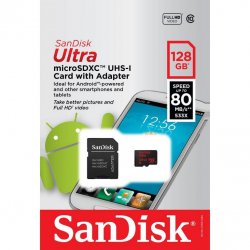 Nintendo Switch SanDisk Micro SD Card 128GB + Adapter
